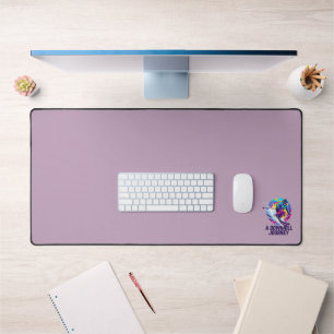 Eine Abwärtsfahrt Ski Schreibtischunterlage