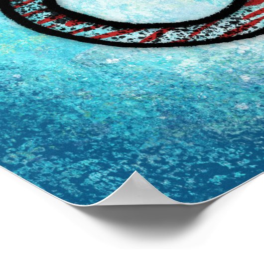 Eine abwechslungsreiche Quallen-Poster-Kunst Poster (Ecke)