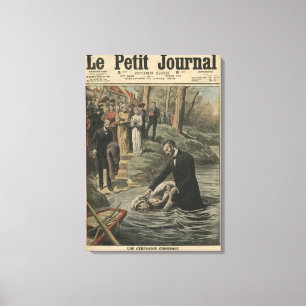 Eine adventistische Taufe im La Marne Leinwanddruck