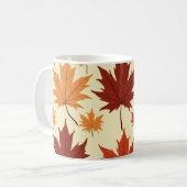 eine Ahornmuster-Tasse Kaffeetasse (Vorderseite Links)