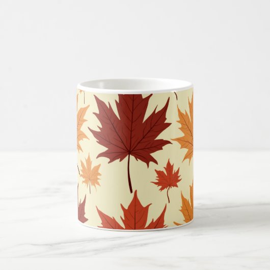 eine Ahornmuster-Tasse Kaffeetasse (Mittel)