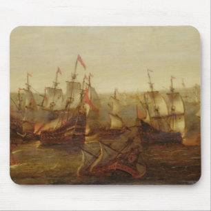 Eine Aktion zwischen Spanisch-Schiffen und Mousepad