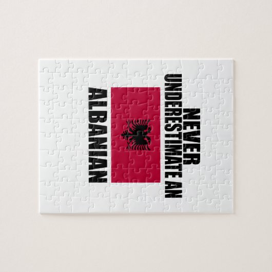 Eine Albanerin wird nie unterschätzt Puzzle (Horizontal)