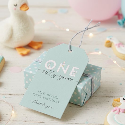 Eine Alberne Gans 1. Geburtstag Niedlich Geschenkanhänger