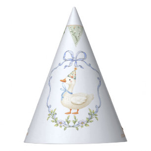 Eine alberne Gans Blaue Bogen-Krone Vintage Partyhütchen