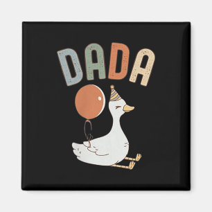 Eine Alberne Gans Dada Funny 1. Geburtstag Fami Magnet