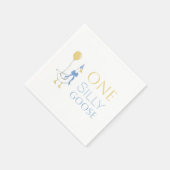 Eine Alberne Gans Erste Geburtstag Napkin Serviette (Ecke)