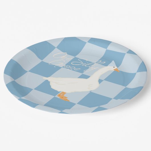 Eine Alberne Gans Pappteller (Schrägansicht)