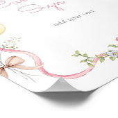 Eine alberne Gans rosa Bogen individuell Poster (Ecke)