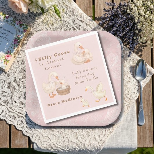 Eine Alberne Gans Rosa Serviette
