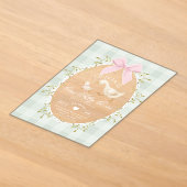 Eine alberne Gans Sage Gingham-Bogen Mädchen 1. Ge Acryleinladungen (Ablage )
