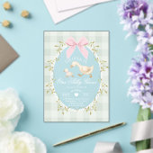 Eine alberne Gans Sage Gingham-Bogen Mädchen 1. Ge Acryleinladungen (In Situ (Hochzeit))