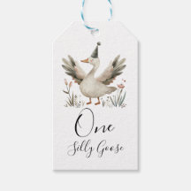 Eine Alberne Gänse 1. Geburtstag Niedliche Wasserf