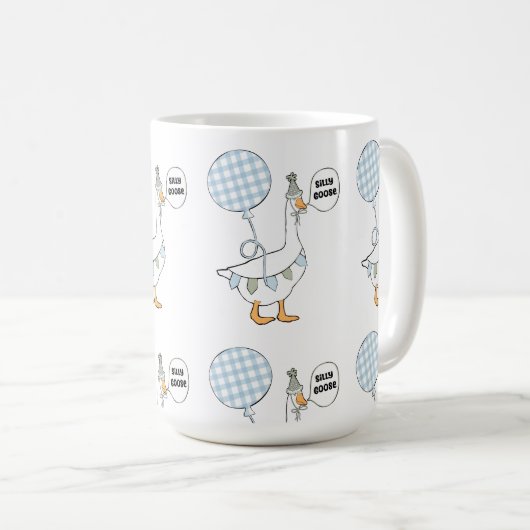 Eine Alberne Gänse-Tasse Kaffeetasse (VorderseiteRechts)