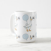 Eine Alberne Gänse-Tasse Kaffeetasse (Vorderseite Links)