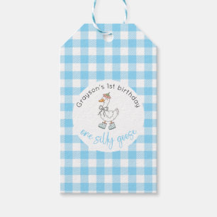 Eine Alberne Gänseblauer Geburtstagsgeschenk-Marki Geschenkanhänger