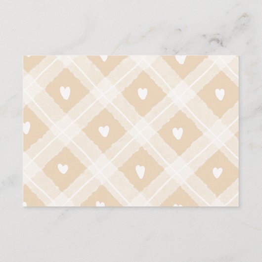 Eine Alberne Gänsedusche Begleitkarte (Rückseite)