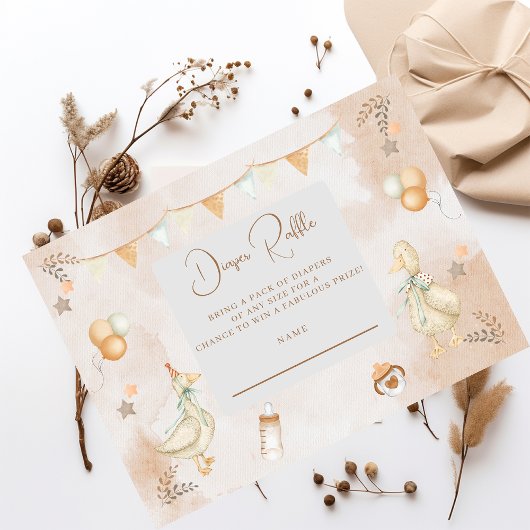 Eine Alberne Gänsedusche Begleitkarte