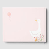 Eine Alberne Gänsedusche Pink Girl Babydusche Gästebuch (Rückseite)