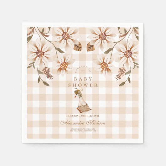 Eine Alberne Gänsedusche Serviette (Vorderseite)