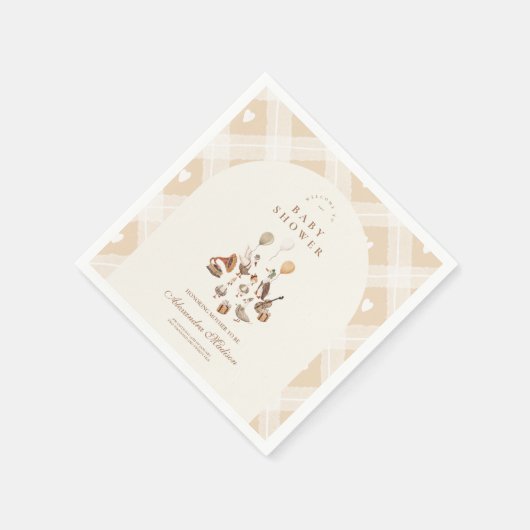 Eine Alberne Gänsedusche Serviette (Ecke)