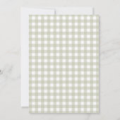 Eine Alberne Gänsefarbe Erstgeburtstag Grün Einladung (Rückseite)