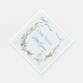 Eine Alberne Gänsegeburtfarbe Serviette (Ecke)