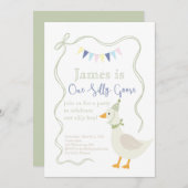 Eine Alberne GänseGeburtstagsparty Einladung (Vorne/Hinten)