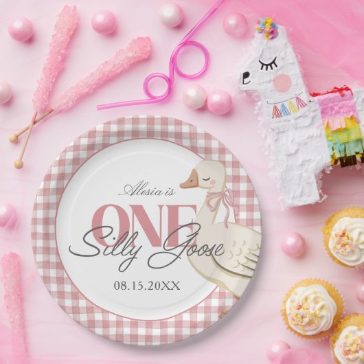 Eine Alberne Gänsehaut Rosa Cotattacore Pappteller (Party)