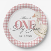 Eine Alberne Gänsehaut Rosa Cotattacore Pappteller (Vorderseite)