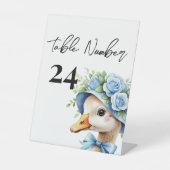 Eine Alberne Gänsejunge Tischnummer Sockelschild (Vorderseite)