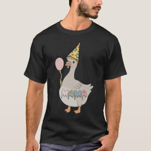 Eine Alberne Gänsemama 1. Geburtstagsfamilie Mat T-Shirt