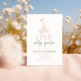 Eine Alberne Gänsepink und -grün Einladung