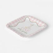 Eine Alberne Gänsepink und -grün Pappteller (Gewinkelt)