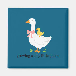Eine alberne kleine Gänse-Schwangerschaft wächst Magnet