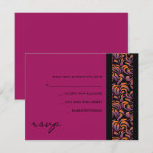 Eine Aleph Hebrew Collection Bat Mitzvah Replik Ca RSVP Karte (Vorne/Hinten)