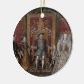Eine Allegorie der Tudor Reihenfolge: Die Familie Keramikornament (Links)