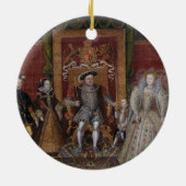 Eine Allegorie der Tudor Reihenfolge: Die Familie Keramikornament (Hinten)