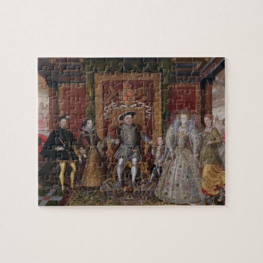 Eine Allegorie der Tudor Reihenfolge: Die Familie Puzzle (Horizontal)