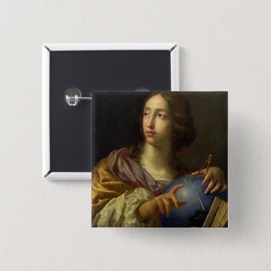 Eine Allegorie von Astronomie Button (Vorne & Hinten)