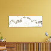 Eine allgemeine Karte des Ohio Leinwanddruck (Insitu (Wohnzimmer))