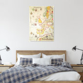 Eine allgemeine Karte Leinwanddruck (Insitu (Schlafzimmer))