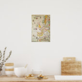 Eine allgemeine Karte Poster (Küche)