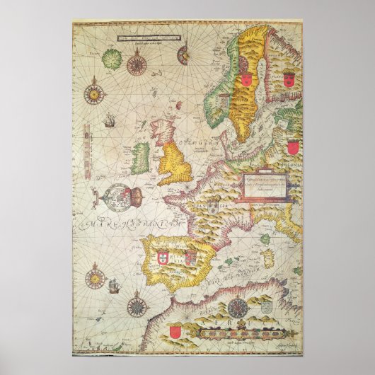 Eine allgemeine Karte Poster (Vorne)