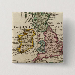 Eine allgemeine Karte von Großbritannien und Irla Button