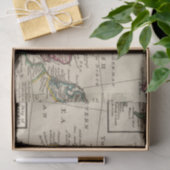 Eine allgemeine Karte von Großbritannien und von Seidenpapier (Geschenk)