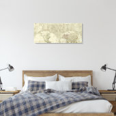 Eine allgemeine Weltkarte oder ein Erdball Leinwanddruck (Insitu (Schlafzimmer))