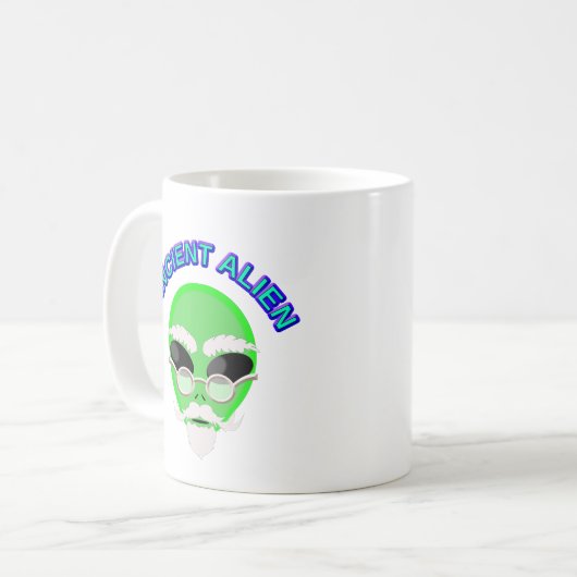 Eine alte Alien Kaffeetasse (Vorderseite Links)