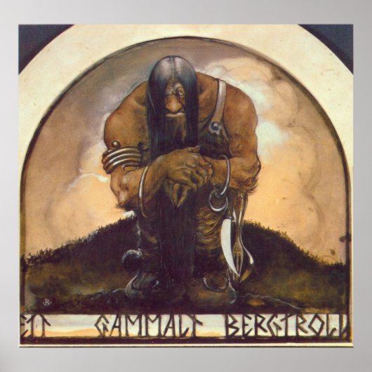 Eine alte Bergtrolle Poster (Vorne)