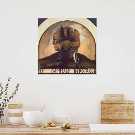 Eine alte Bergtrolle Poster (Küche)